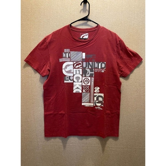 Ecko Unltd Shirt Men's Large Dark Red - Picture 1 of 12